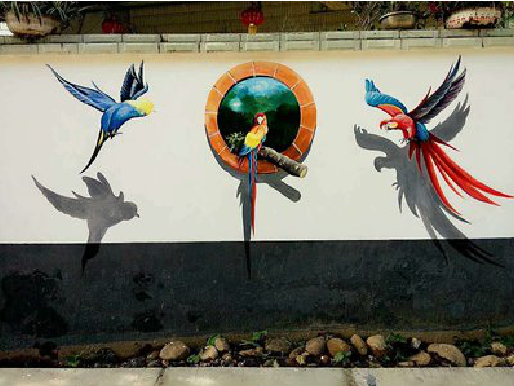 崇阳视觉错位-3D墙绘设计