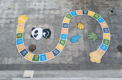 崇阳地面游戏彩绘