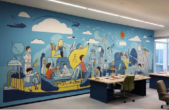 崇阳办公室墙绘的特点。