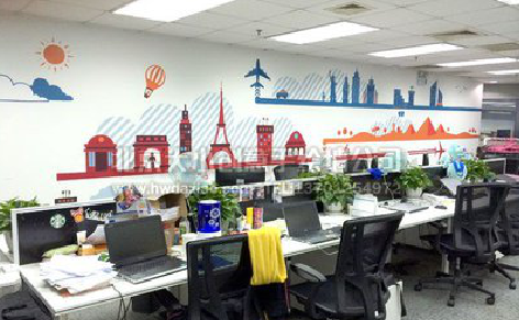 崇阳教你设计办公室墙绘的方法。