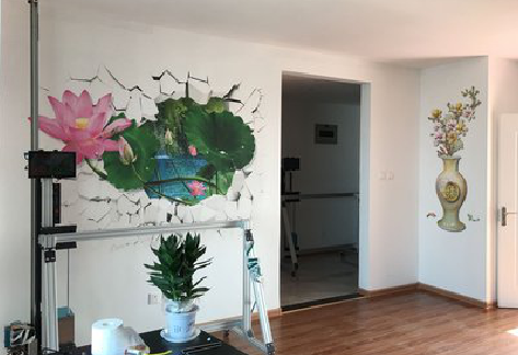 崇阳墙体彩绘相比墙纸的优势。