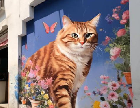 崇阳自己绘制有个性的手绘墙