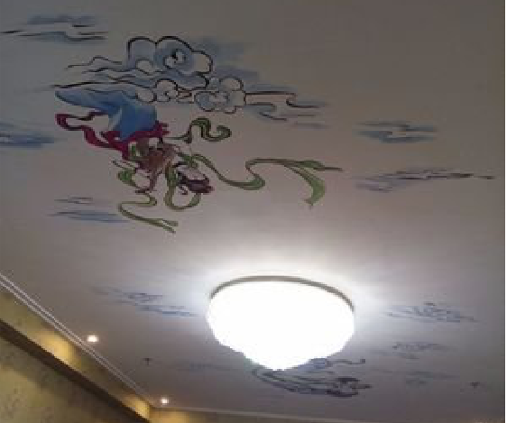 崇阳如何快速绘制天花板上的手绘墙？