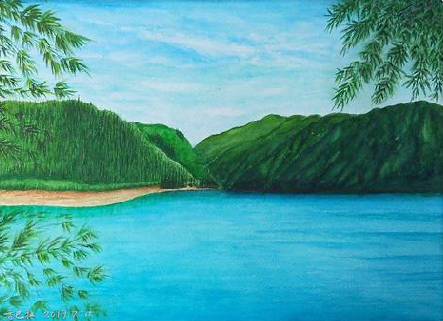 崇阳在墙绘中，如何绘画绿水青山？